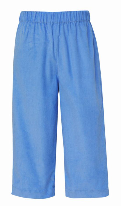 Blue pants on a white background