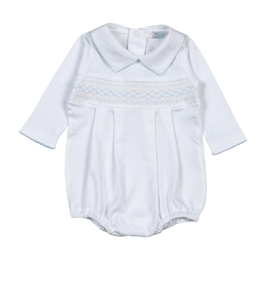 Tim Smocked Long Sleeve Bubble