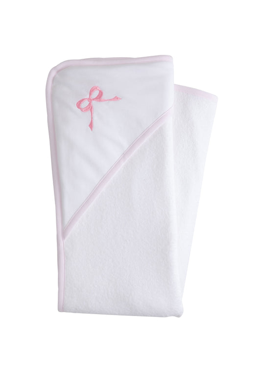 Hooded Towel, Pink Bow