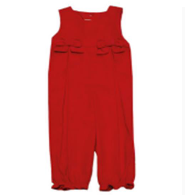 Windsor Red Corduroy Romper