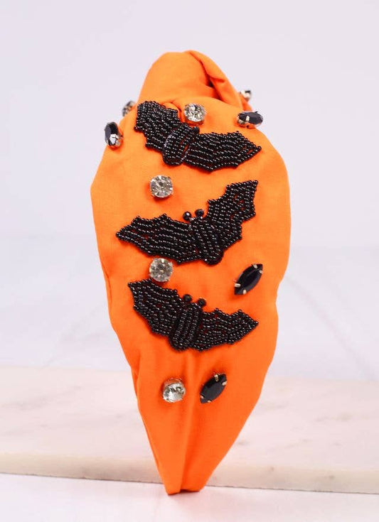 Going Batty Headband, Orange