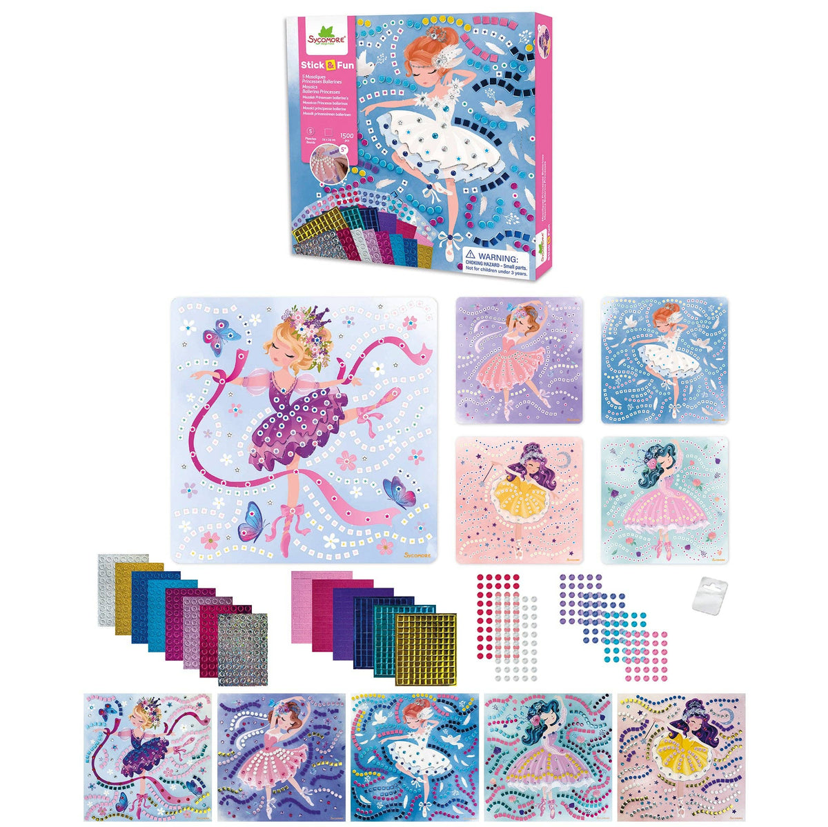 Stick'N Fun - Mosaics Ballerina Princesses