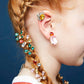 Multi-colored Gem Clip-On Earring Set