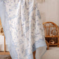 Muslin Swaddle, Blue Toile De Jouy