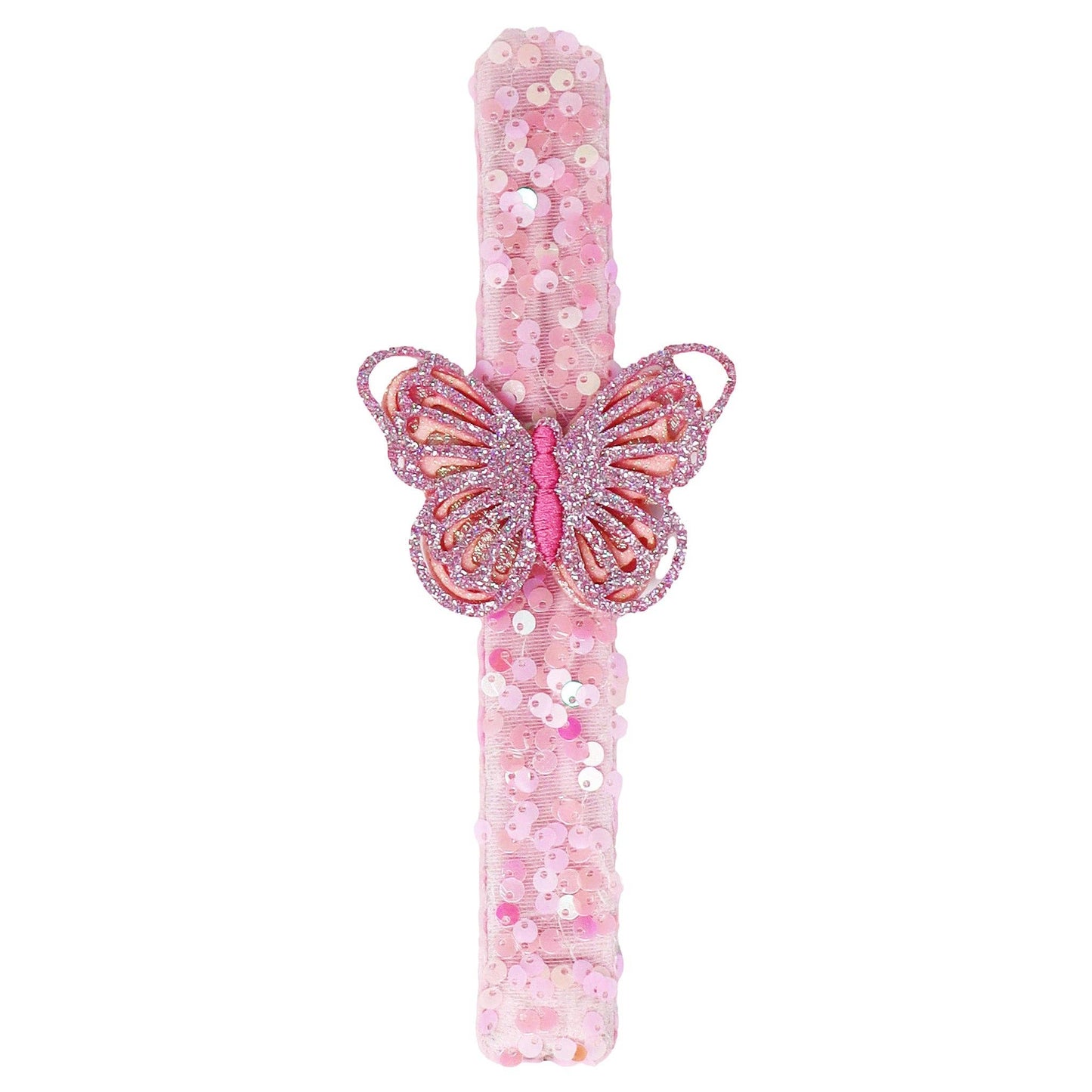 Butterfly Sequin Slap Bracelet