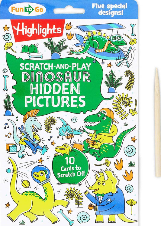 Scratch-and-Play Dinosaur Hidden Pictures