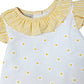 Daisies Embroidered Yellow Stripe Bloomer Set