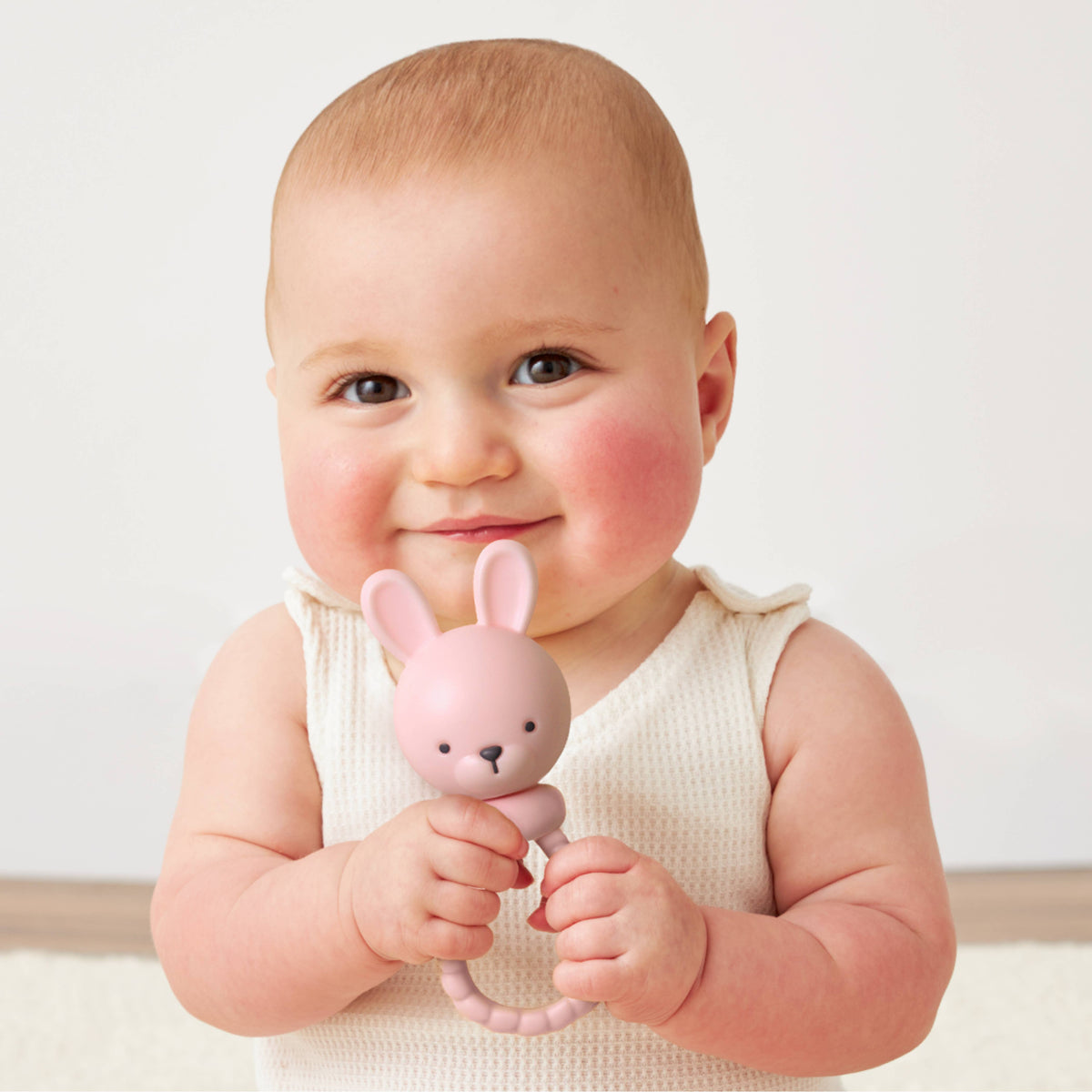 Pink Bunny Sweetie Rattle