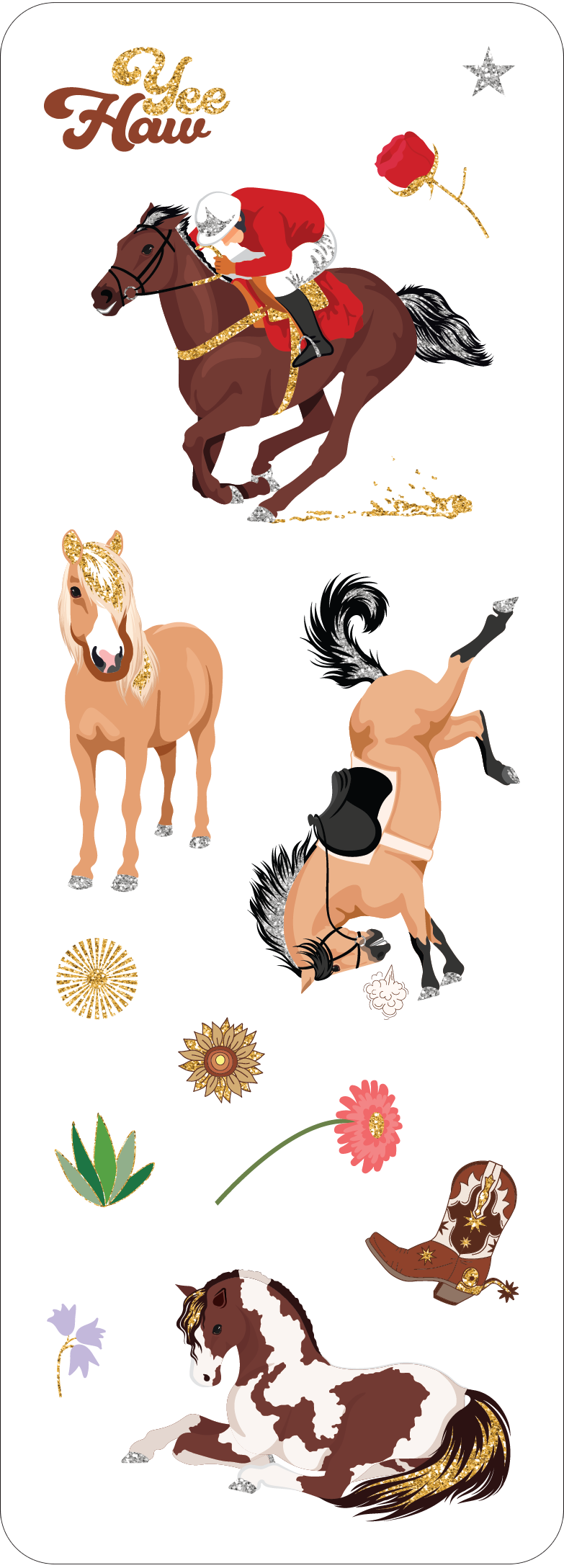 Horses Sticker Set