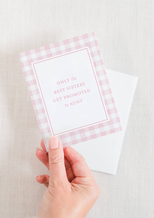 Promoted to Aunt Greeting Card