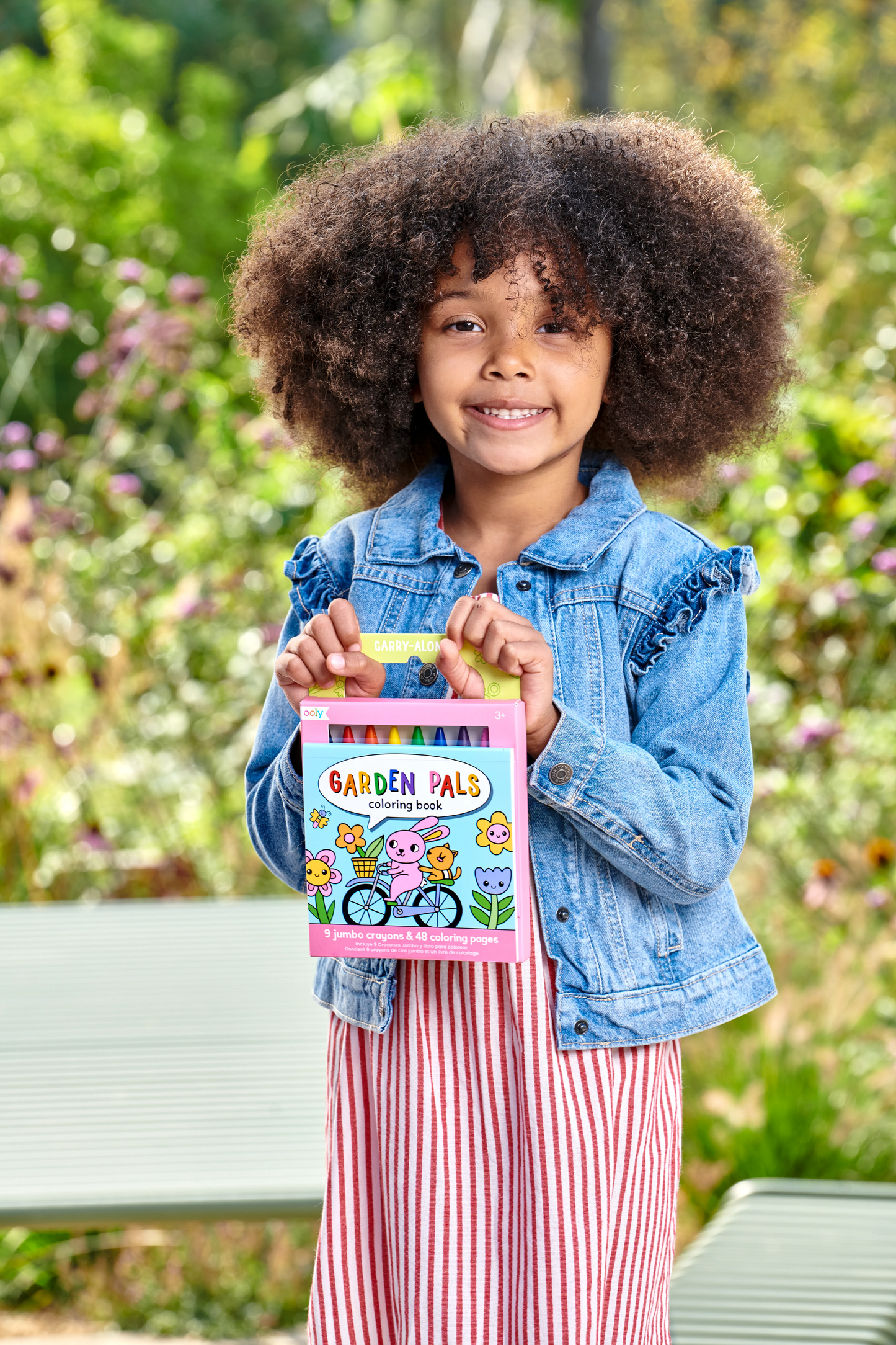 Carry Along! Coloring Book and Crayon Set, Garden Pals