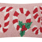 Hook Pillow, Candy Cane Joy