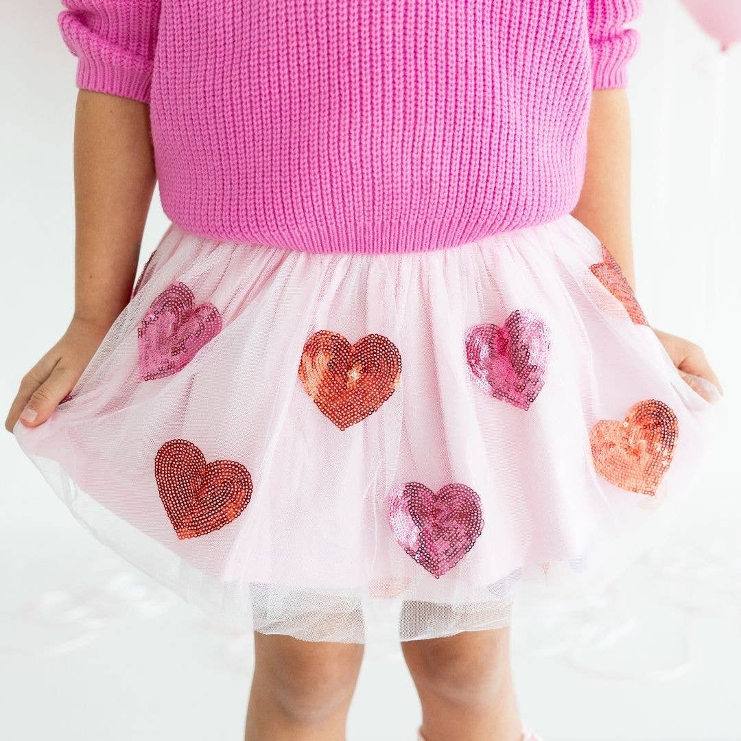 Sequin Heart Valentine's Day Tutu