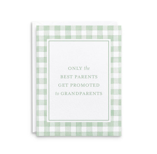 Promoted to Grandparents Greeting Card