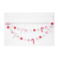 Pink and Red Felt Candy Cane Garland