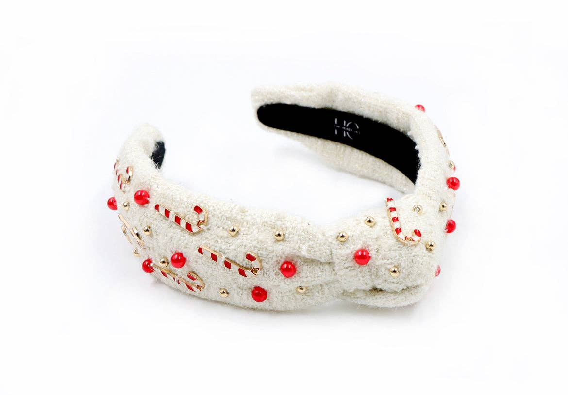 Candy Cane Knotted Headband
