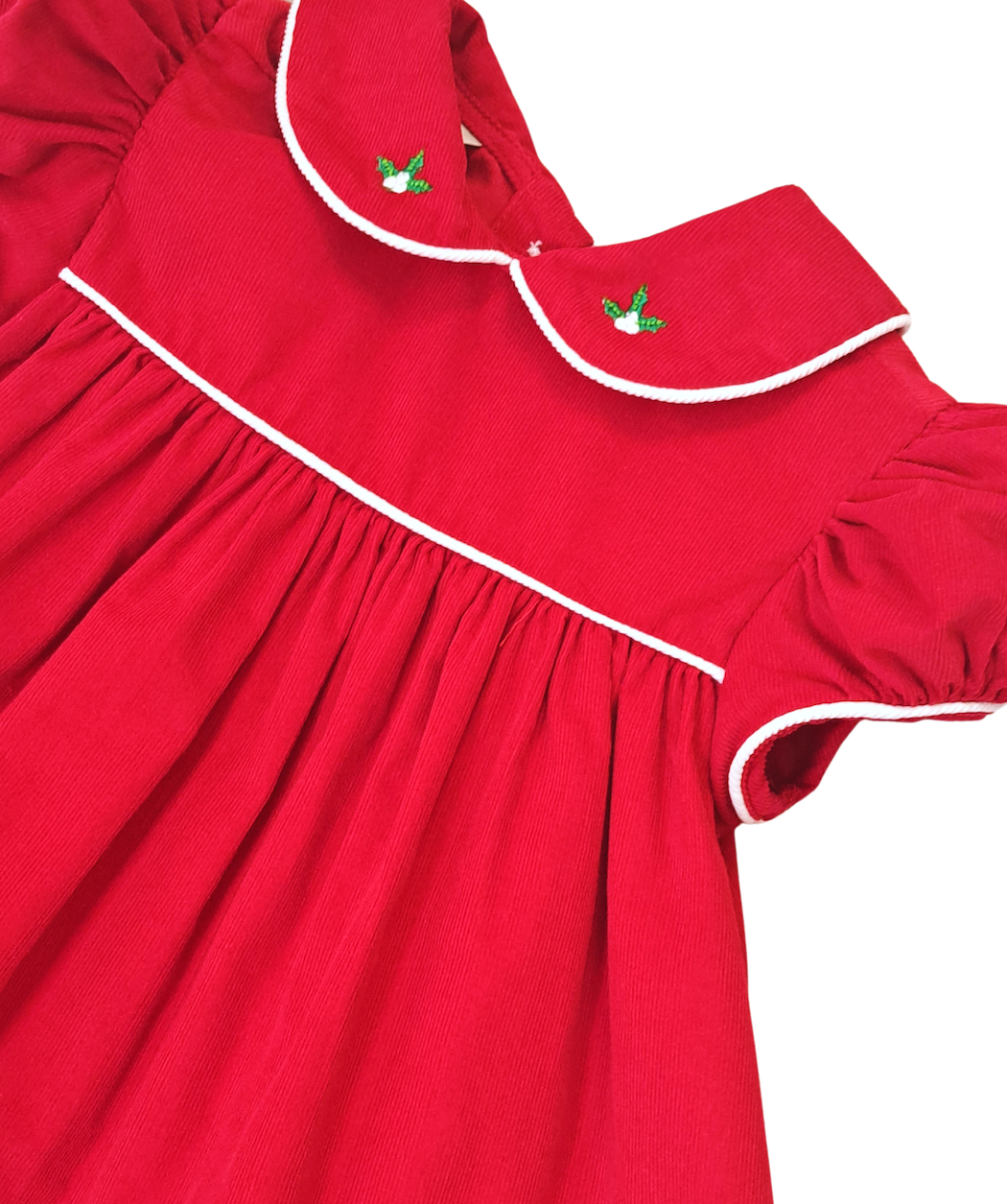 Corduroy Red Classic Float Christmas Dress