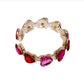 Gemstone Heart Bangle