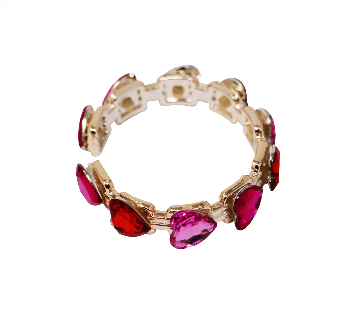 Gemstone Heart Bangle