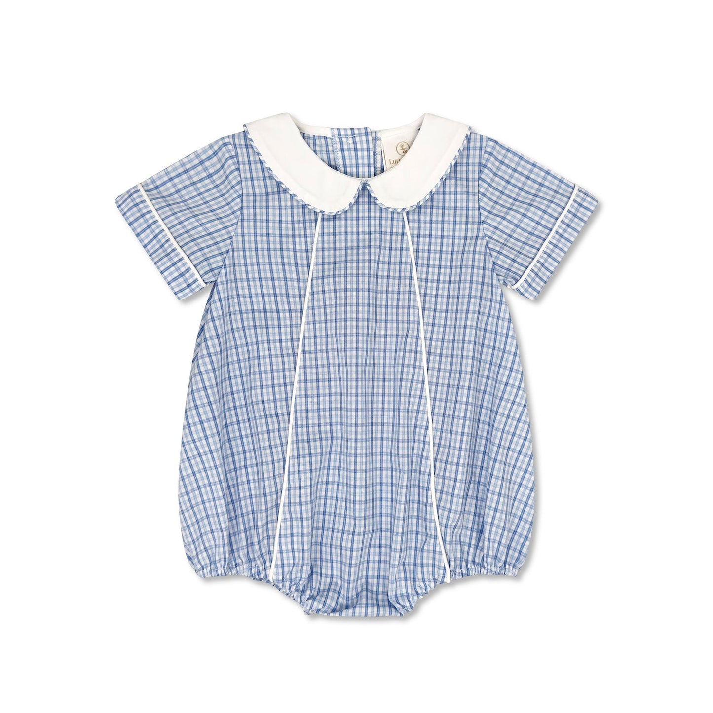 Billings Blue Plaid Woven Adam Bubble