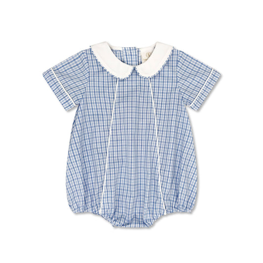 Billings Blue Plaid Woven Adam Bubble