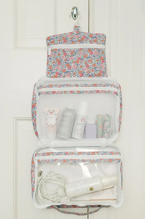 Bundle Up2 Hanging Toiletry Bag, Pimlico Stripe Pink