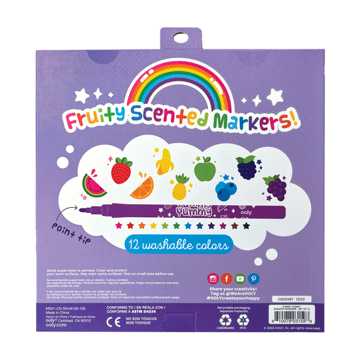 Yummy Yummy Scented Markers, Set of 12