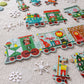 Christmas Train Shaped Floor Puzzle