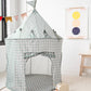 Kids Play Tent Castle with Recycled Fabric - Prints