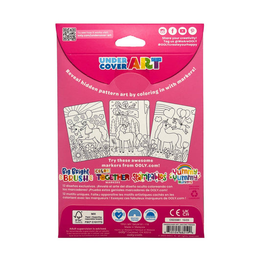Undercover Art Hidden Patterns Coloring, Unicorn Friends