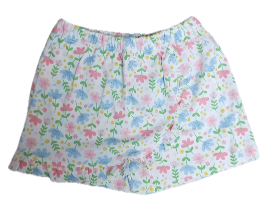 Palm Beach Floral Pima Skort