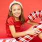 Candy Cane Knotted Headband
