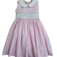 Taylor Pink Stripe Smocked Sleeveless Dress