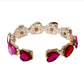 Gemstone Heart Bangle