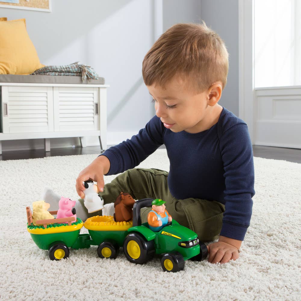John Deere Animal Sounds Hayride Musical Tractor Toy