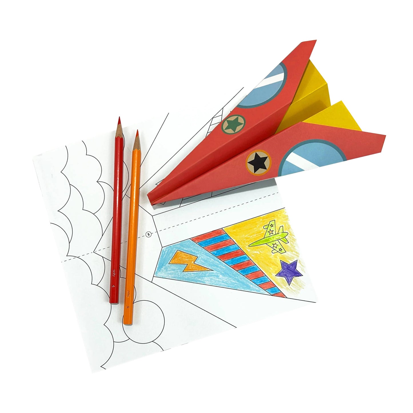 D.I.Y. Paper Air Planes Activity Kit, Set of 24 Designs