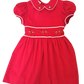 Corduroy Red Classic Christmas Dress