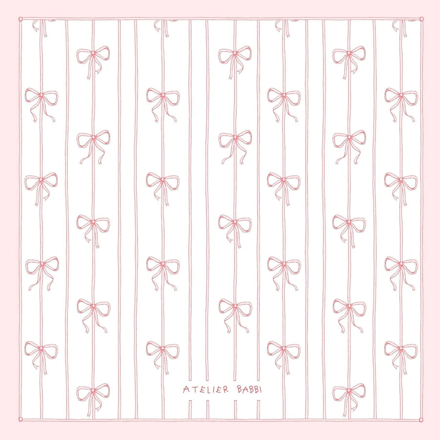 Muslin Swaddle, Pink Ribbon