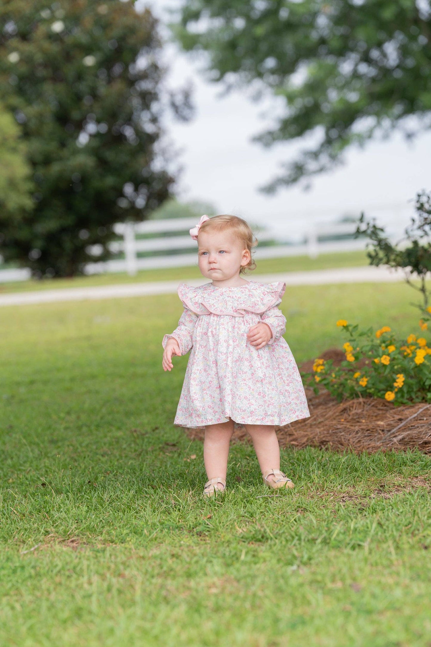 Layla Light Pink Floral Bloomer Set