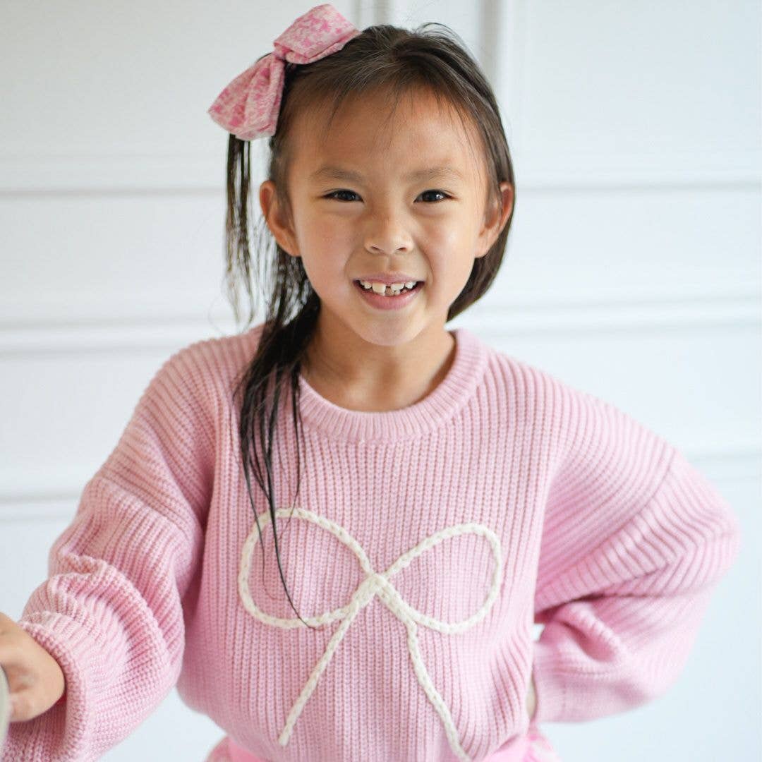 Bow Yarn Knit Sweater