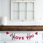 I Love You Valentines Felt Garland