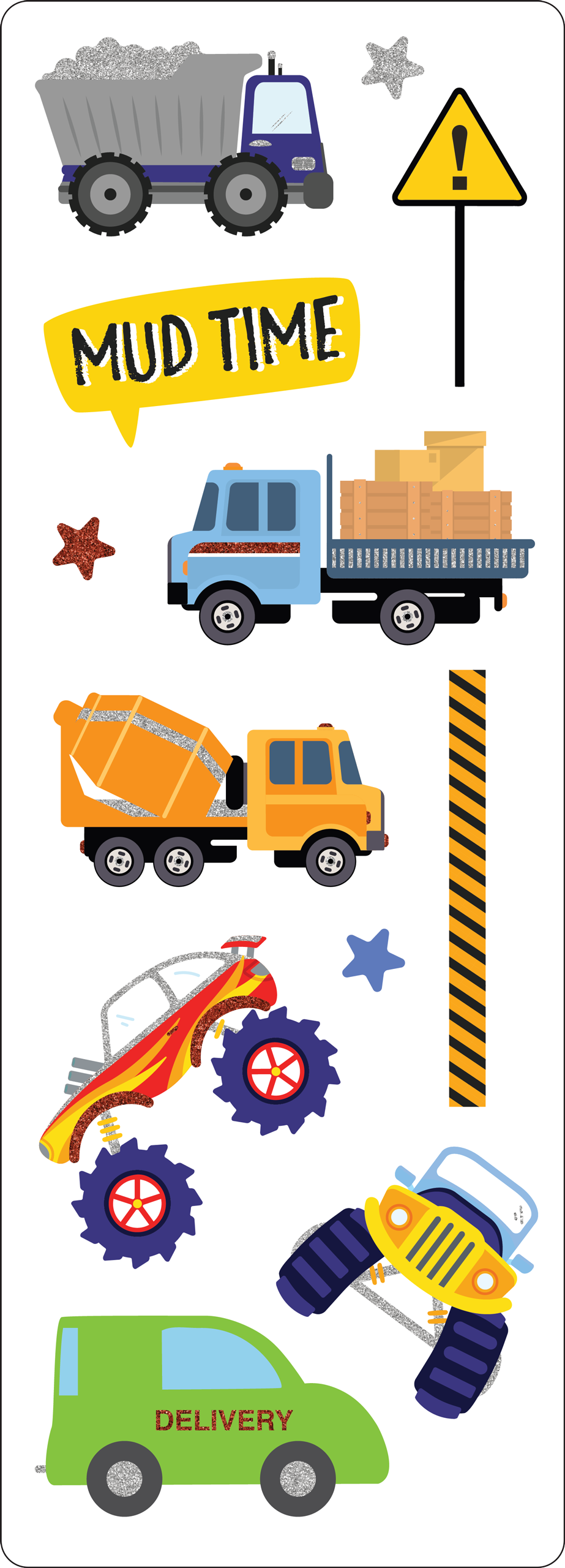 Trucks Sticker Set