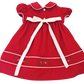 Corduroy Red Classic Float Christmas Dress