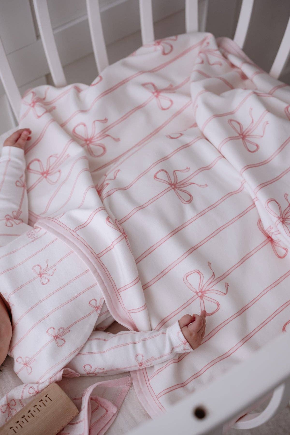 Double-Sided Blanket, Pink Ribbon