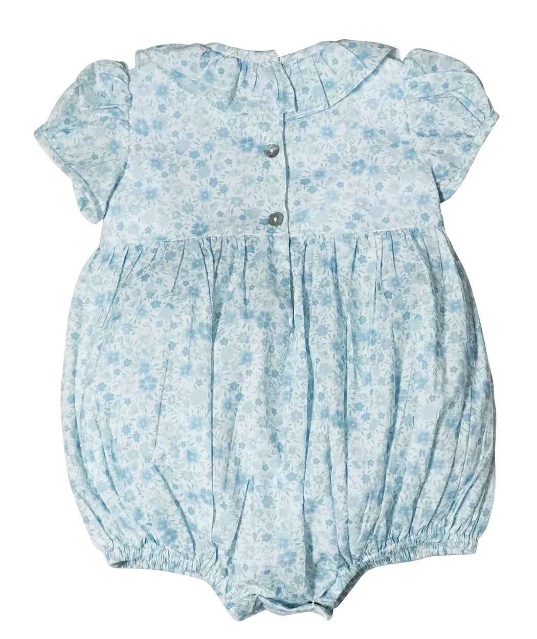 Carly & Ronnie Floral Print Smocked Bubble