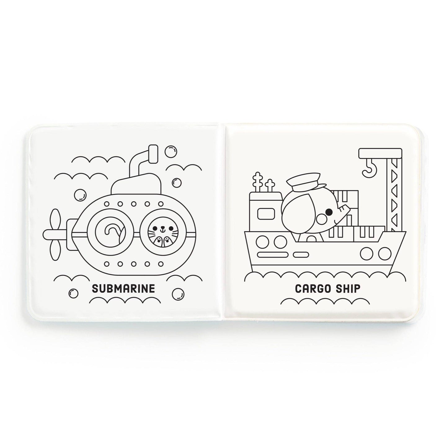 Busy Boats Color Magic Bath Book