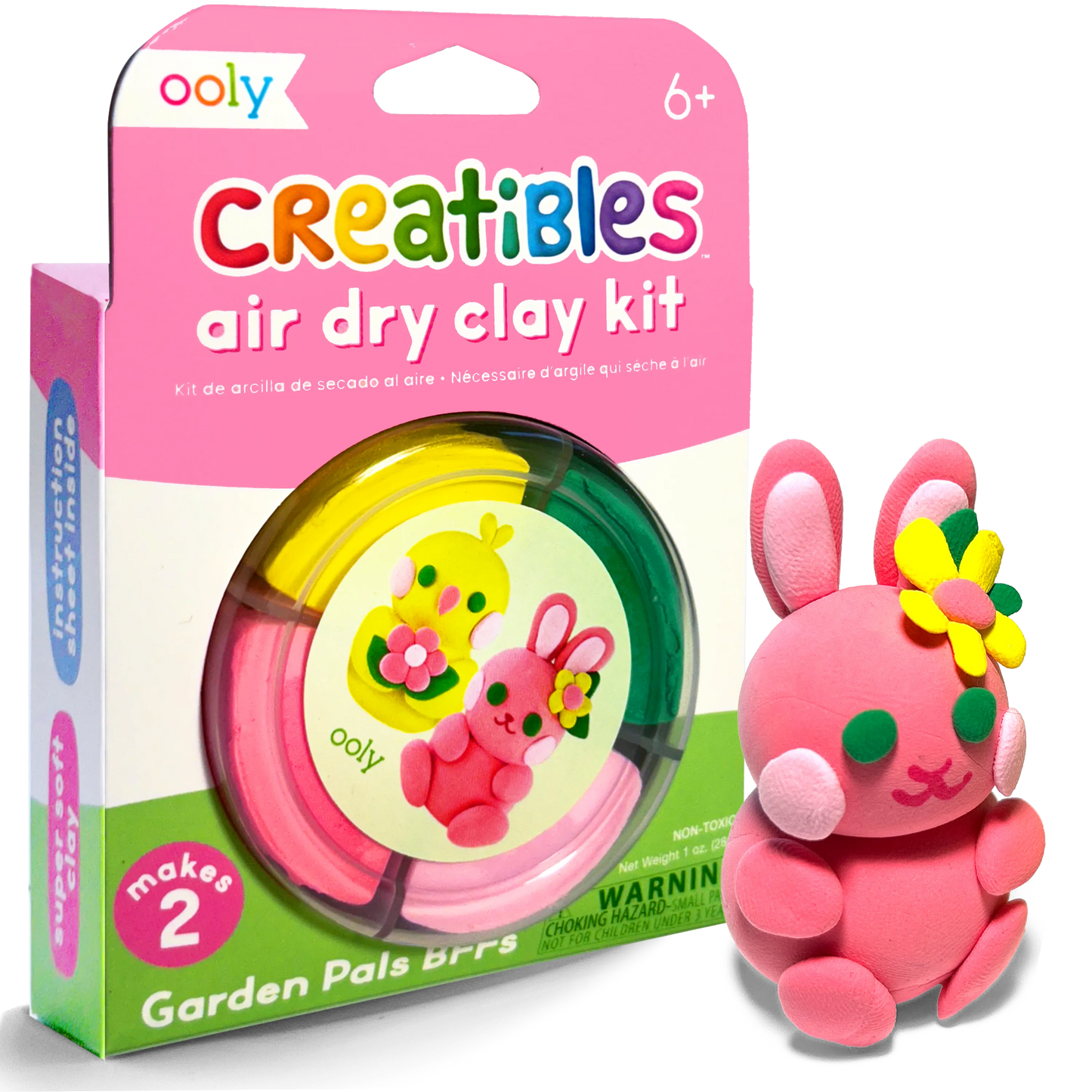 Creatibles Air Dry Clay Kit, Garden Pals