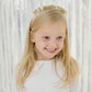 Party Time Crown Headband, Gold Glitter and Satin Ballet