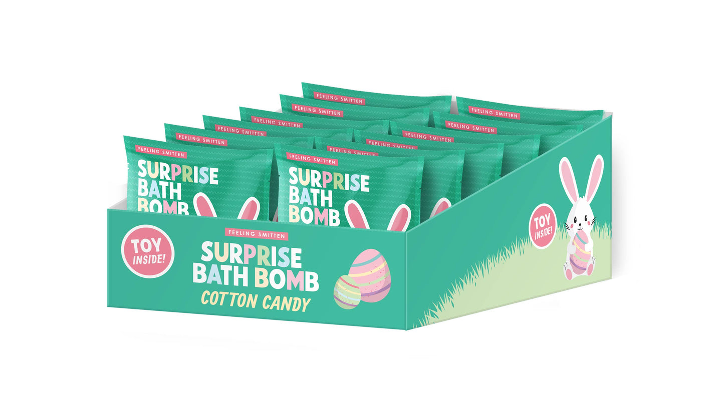 Cotton Candy Surprise Bath Bomb (Surprise Toy Inside)