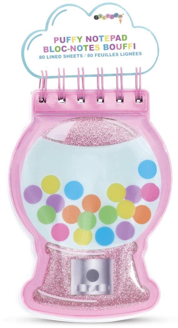 Gumball Machine Puffy Notepad